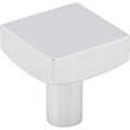 Jeffrey Alexander 1-1/8" Overall Length Polished Chrome Square Dominique Cabinet Knob 845PC